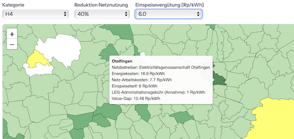 LEG Rentabilitaets-Rechner – Detailansicht